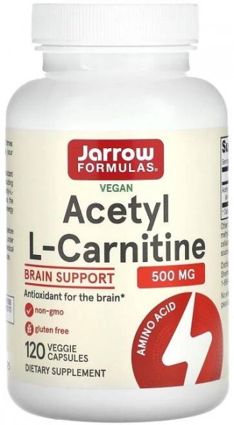 Jarrow Formulas Acetyl L-Carnitine 500 mg, Supports Antioxidant Protection for the Brain, 120 Caps - Walmart.com