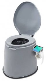 Přenosný kempingový záchod Kompostovací nočník Zásuvka pro děti Dospělí Kbelík s odnímatelným držákem papíru