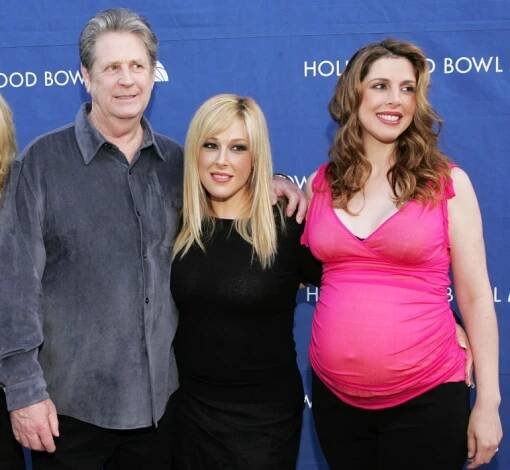 Brian Wilson, Carnie Wilson and Wendy Wilson on June 25, 2004.