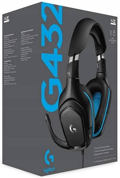 Logitech herní sluchátka G432 7.1 Wired