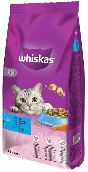 Whiskas granule tuňák pro dospělé kočky 14 kg
