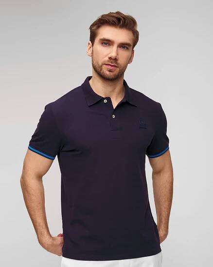 Pánske tmavomodré polo tričko BOGNER Fion-6 58057371-464