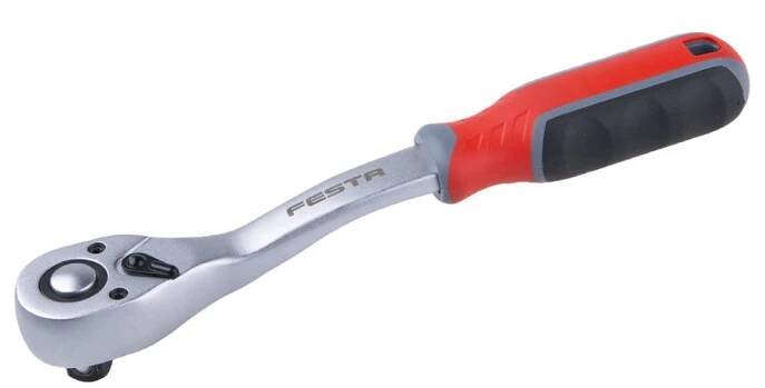 Ráčna 1/2", vyhnutá, 72 zubů, 255mm, CrV, FESTA - Ráčny | BRUFUS s.r.o.