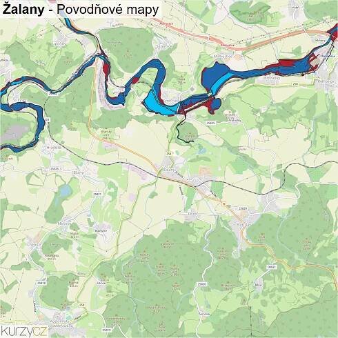 Žalany - mapy | Kurzy.cz