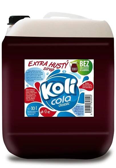 Koli sirup EXTRA hustý 10lt cola classic Klasická Koli cola s obsahem kofeinu.