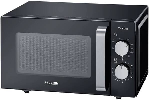 Severin MW 7762 mikrovlnná trouba černá, nerezová ocel 800 W funkce grilování