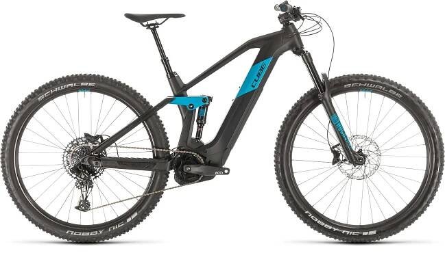 Horské elektrokolo CUBE STEREO HYBRID 140 HPC RACE 29 625 2020 black´n´blue