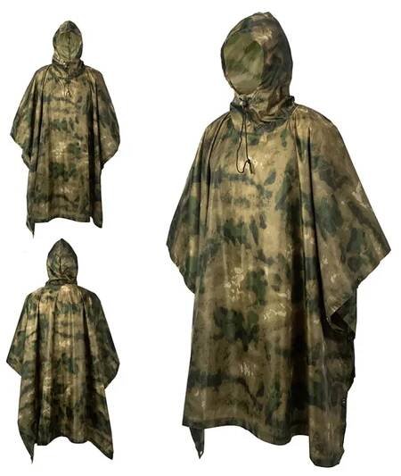 Pončo nepromokavá pláštěnka Rain Poncho US CMG® A-TACS Foliage Green - ARMY-SURPLUS