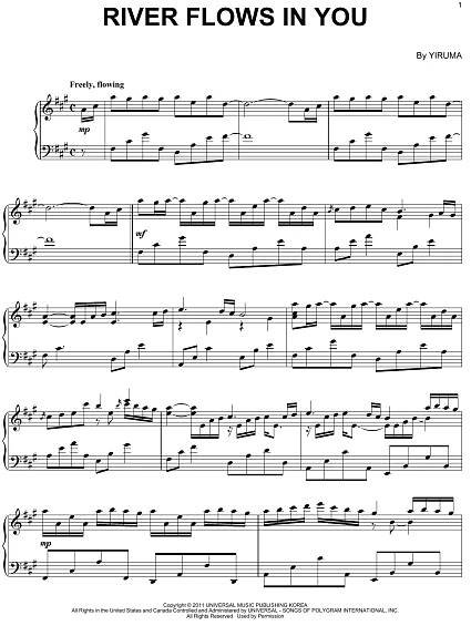 Yiruma - River Flows In You | Notypisni.cz