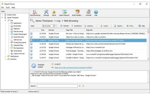 Internet monitoring - Free Keylogger Software - IwantSoft