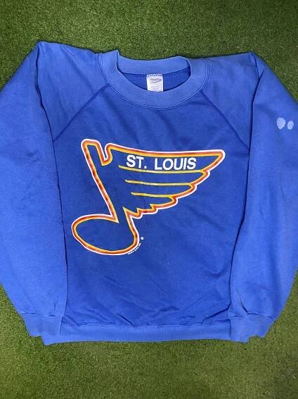 1986 St. Louis Blues - Vintage NHL Sweatshirt (Large)