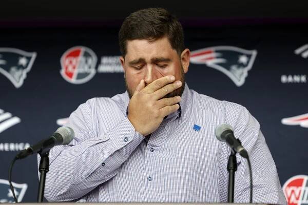 David Andrews was overcome with emotion during his retirement ceremony on June 2, 2025.