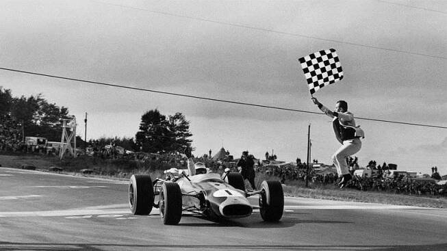 Lotus 43-BRM H16, vítězství Jim Clarka ve Watkins Glen, 1966.