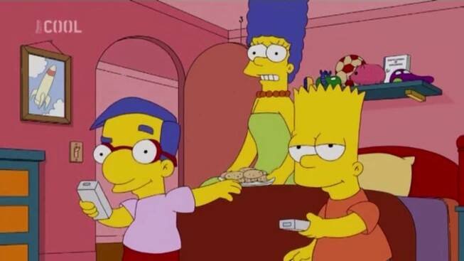 Simpsonovi - Bart a Milhaus hrají hru