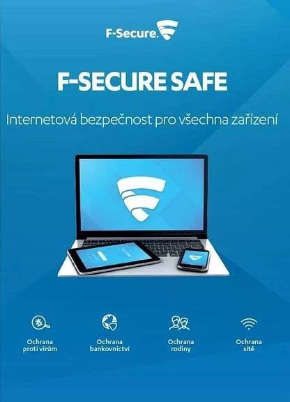 F-Secure Safe 3 krabicová verze, 3 zařízení 6 měsíců