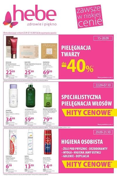 Leták Hebe - drogerie gazetka, Polsko - strana 1