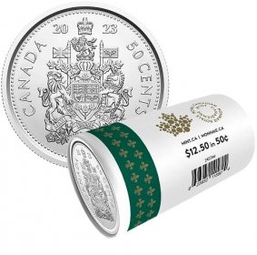 50-Cent Special Wrap Circulation Roll – His Majesty King Charles III