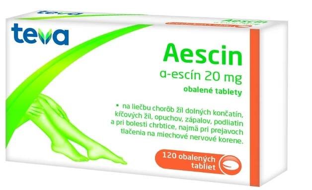 AESCIN, 20 mg 120tbl. 1×120 tbl, liek pre dospelých