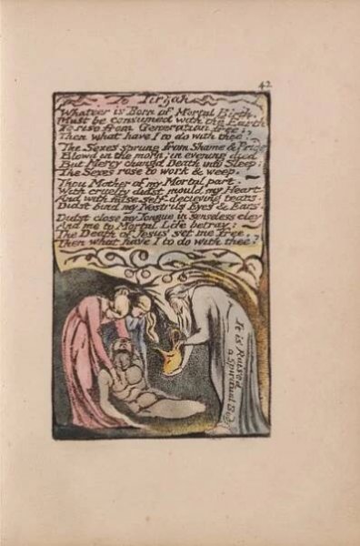 Songs of Innocence and of Experience, Plate 42, To Tirzah (Bentley 52) od William Blake