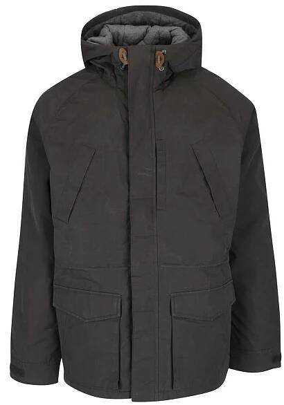 Khaki pánská parka s kapsami a kapucí Quiksilver Sealakes