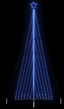 Vánoční stromek LED vánoční stromek 789 modrých LED diod 476 cm Modrá4016446