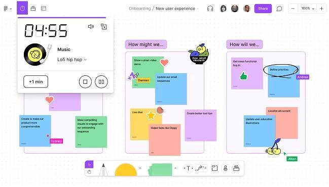 Design project management software FigJam