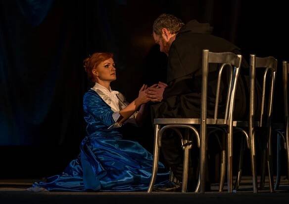S M. Liškou jako Manon Lescaut v Těšínském divadle, foto K. Dzidková