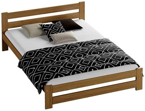 Postel z masivu VitBed 120x200cm Eureka dub s roštem
