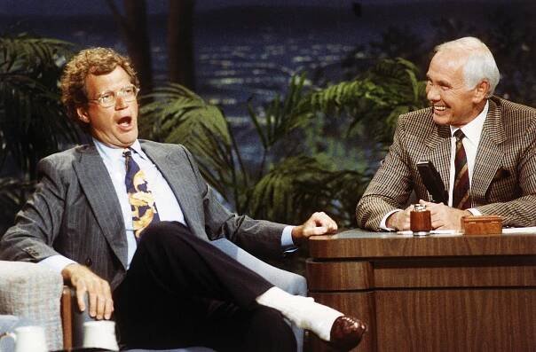 David Letterman Johnny Carson