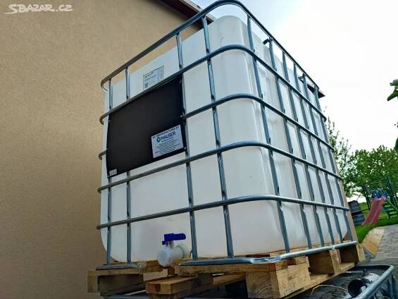 IBC kontejner nádrž na 1000 litrů kubíkovka - Traplice - Bazar