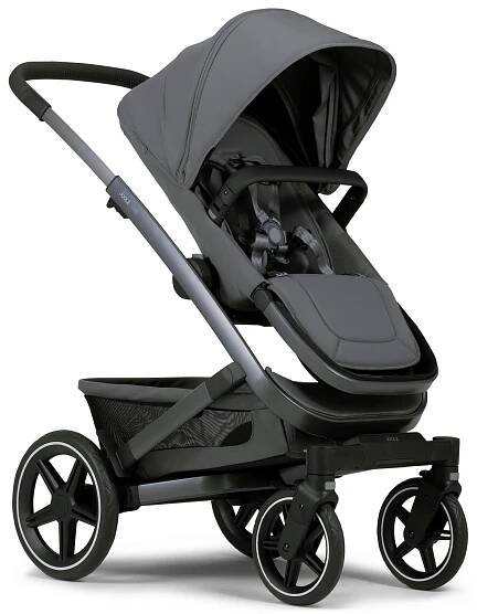 KINDERWAGENSET Geo3 Mono  - Grau, Basics, Textil/Metall (60/92-113/77-105cm) - Joolz