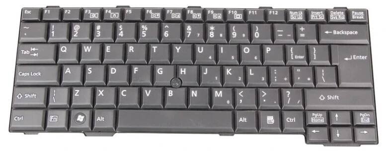 Klávesnice FUJITSU LIFEBOOK E741 E751 / černý