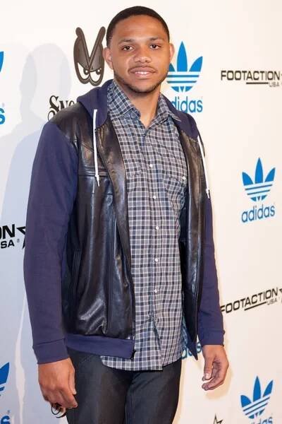 Eric gordon dorazí na nba all-star víkend vip večírek spoluhostitelem adidas a snoop dogg — Stock obrázek