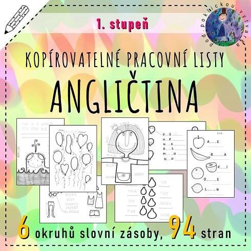 Produkt - Kopírovatelné pracovní listy - angličtina