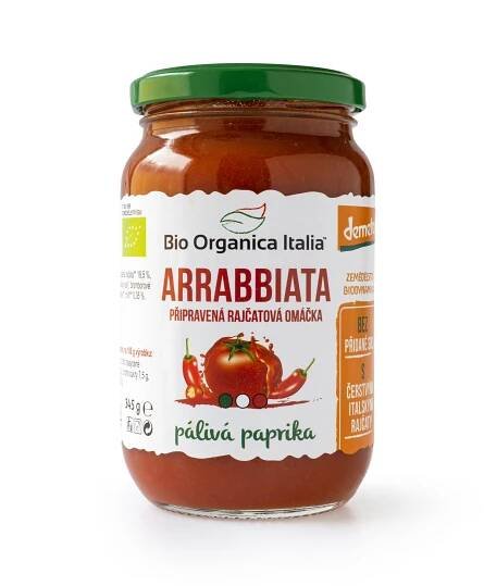 Omáčka rajčatová Arrabbiata 345 g BIO   BIO ORGANICA ITALIA