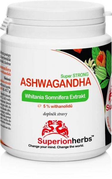 Ashwagandha – extrakt z Ašvagandy s 5 % withanolidů