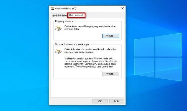 Jak vyčistit disk od zbytečností přímo ve Windows 10