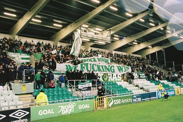 Shamrock Rovers football club fans by Jon Daczkowski