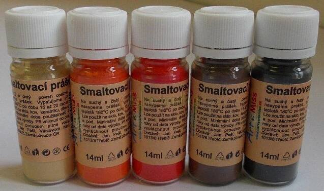 Smaltová barva Artemiss -  práškový vypalovací pigment na kov, 10g