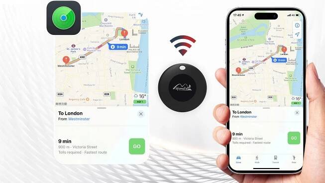 GPS lokátor Life Tag Lifemate IOS APPLE pro batoh na klíče a zavazadla Obsahuje baterie ano