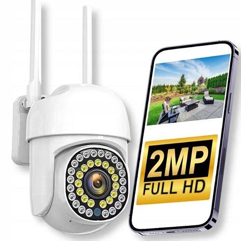 KAMERA IP WIFI SMART VENKOVNÍ OTOČNÁ FULLHD 1080p DETEKCE ZOOM 2MPX