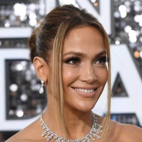 Jennifer Lopez's Updo Seems to Be Held Up by Nothing But Sheer Power of Will — See the Photos