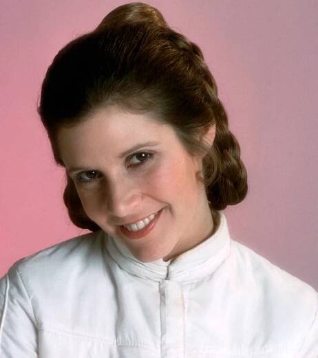 American actress Carrie Fisher on the set of Star Wars: Episode V - The Empire Strikes Back directed by Irvin Kershner.