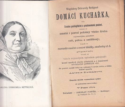 Magdaleny Dobromily Rettigové Domácí kuchařka | Knihkupectví/Antikvariát Spálená 53