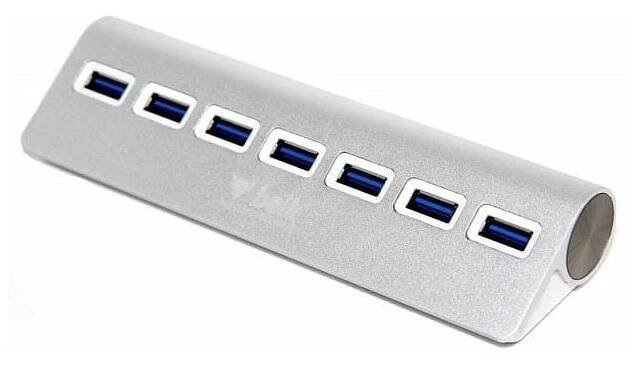 Beik sedmiportový USB 3.0 rozbočovač/HUB, hliníkový