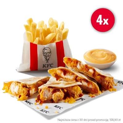 4x Qurrito + 4x Frytki + 4x Sos