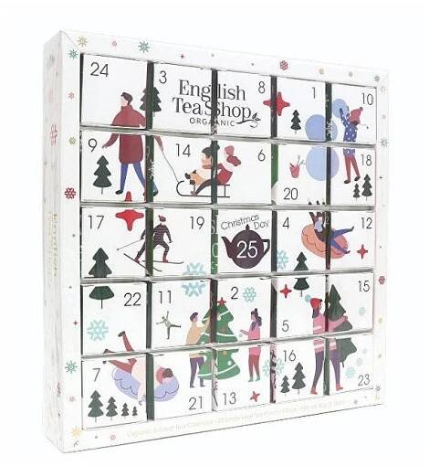ENGLISH TEA Bílý Adventní kalendář puzzle 25 pyramidek - srovnání cen | Leano.cz