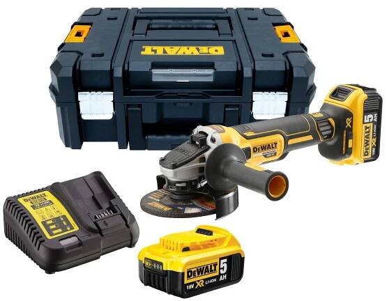 Aku bruska úhlová 125mm 18V XR 5,0Ah Li-Ion DCG405P2 DeWALT - Kove Tools s.r.o. - Nářadí a nástroje