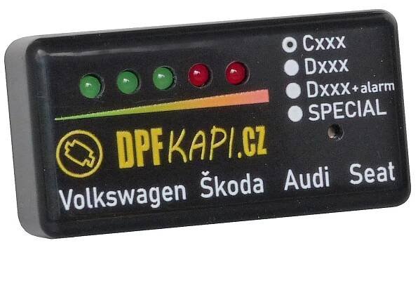 Indikátor DPF (kontrolka DPF) VW, Škoda, Audi, Seat