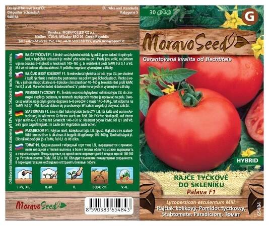 MoravoSeed Palava F1 rajče tyčkové 30 ks